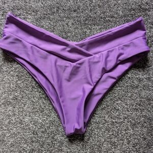 Purple V-Waist Bikini Bottoms